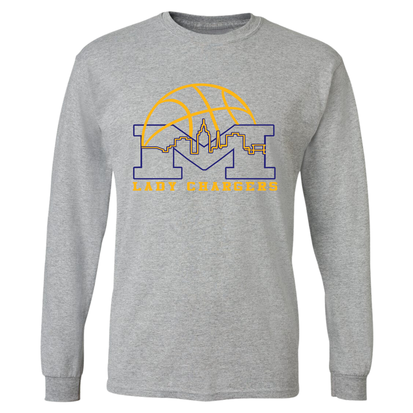 Lady Chargers Capital Gray Fanwear **AVAILABLE in LONG SLEEVE/SWEATSHIRT/HOODIE**