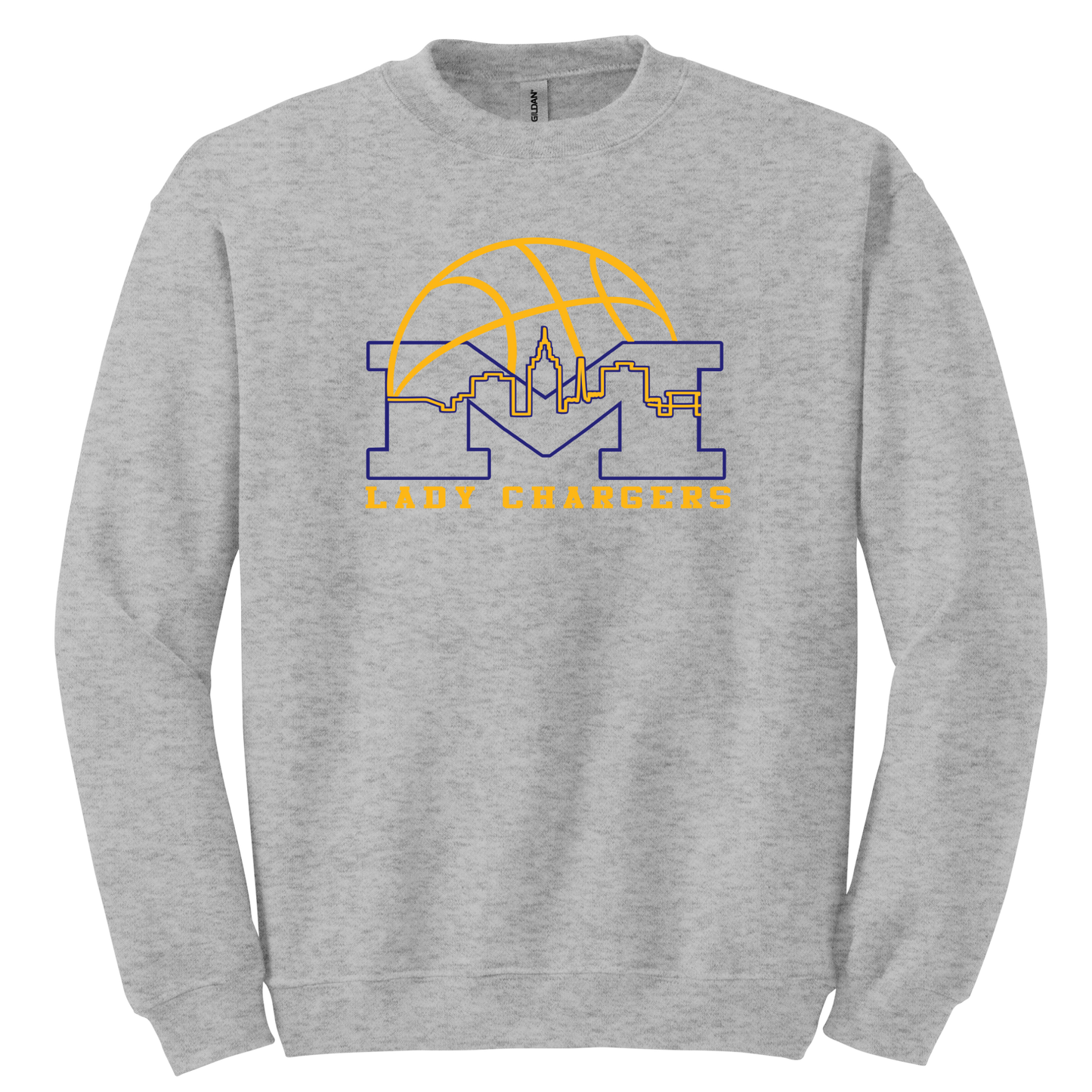 Lady Chargers Capital Gray Fanwear **AVAILABLE in LONG SLEEVE/SWEATSHIRT/HOODIE**