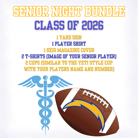 Senior Night C/O 2026  Football Player and Athletic Trainer Gift Bundle