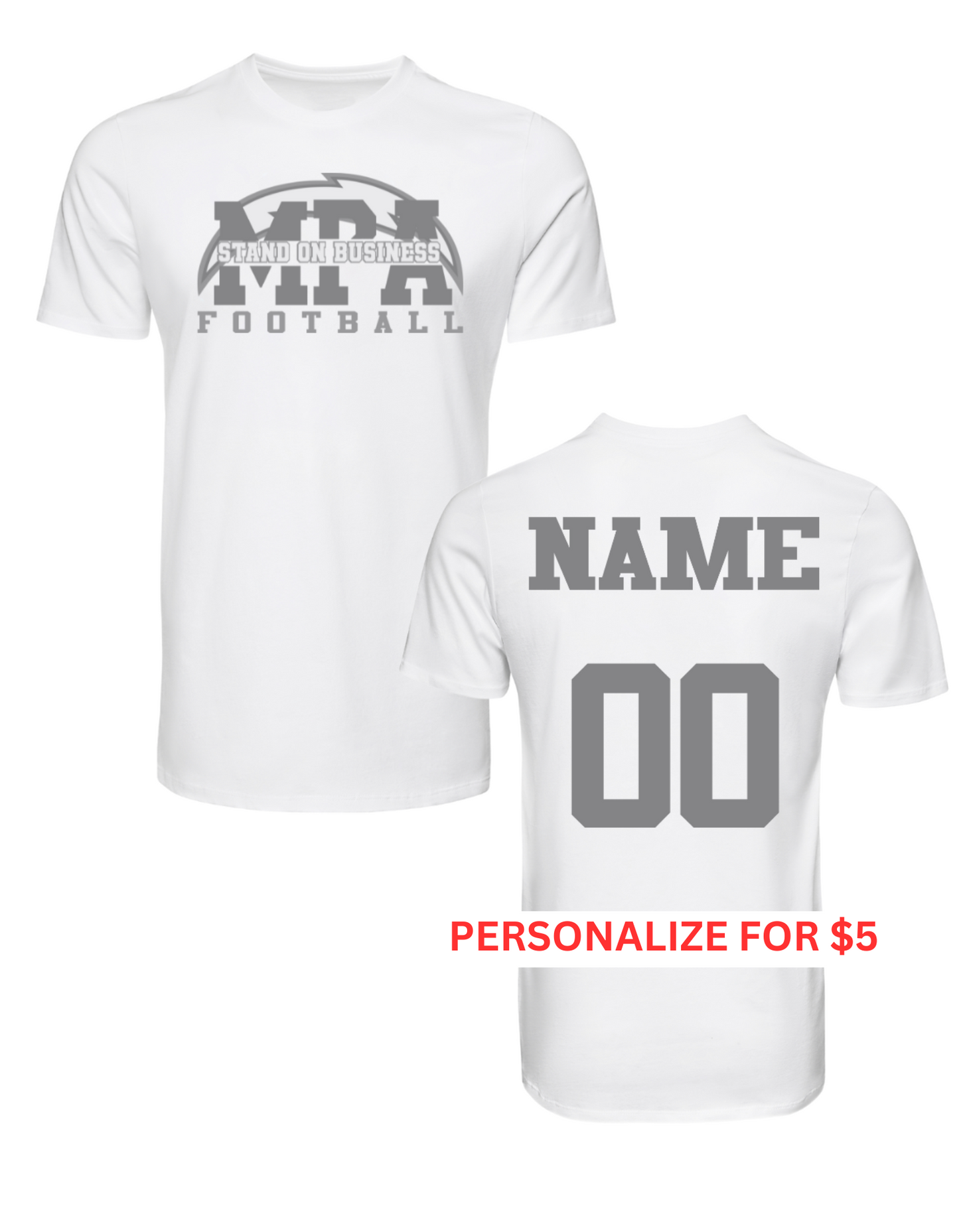 MPA Stand on Business WHITE OUT TEE