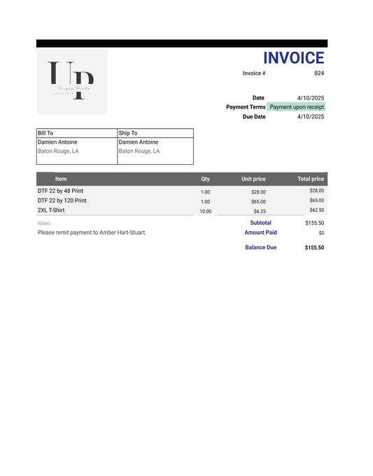 Invoice 024